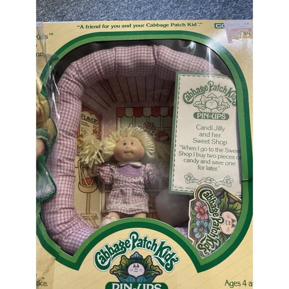 Vintage 1983 Cabbage Patch Pin Ups Doll Candi Jilly& Her Sweet Shop Coleco #3934 - Picture 7 of 9